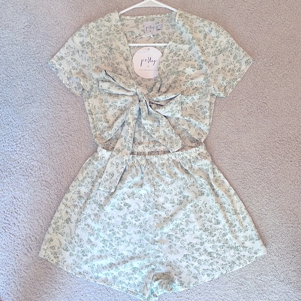 Sweet Sahara Tie Front Playsuit